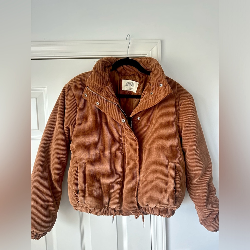 Ashley Outerwear Corduroy Puffer Jacket